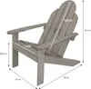 ECD Germany Zahradní židle Adirondack - sada 2 kusů, Náhled obrázku produktu 6