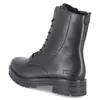 A black leather boot shown from the side. Produktbild-Vorschau