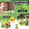 Seifenblasenmaschine Dinosaurier 2in1 Lauflernwagen, LED Produktbild-Vorschau 3