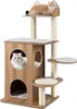 COSTWAY 122 cm Tiragraffi in legno, tiragraffi per gatti Anteprima dell’immagine prodotto 1