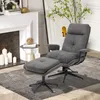 HOMCOM relaxfauteuil met voetenbank, draaibare tv-stoel met Productafbeelding-voorbeeld 2