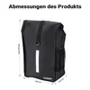 Borsa portapacchi Wiltec nero opaco, borsa portapacchi da Anteprima dell’immagine prodotto 3