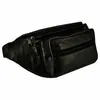 Echtleder Bauchtasche in Schwarz geschmeidiges Leder Produktbild-Vorschau 3