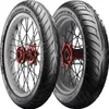 Two motorcycle tires mounted on rims, presented against a white background. Náhľad obrázku produktu