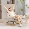 HOMCOM Schaukelstuhl, Relaxsessel mit Fußstütze und Produktbild-Vorschau 9