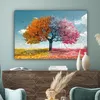 MuchoWow® - Leinwandbilder - Baum - Bunt - Natur - Baum des Produktbild-Vorschau 4