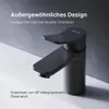AM.PM Badarmatuur met pop-up afvoer voor wastafel, zwart. Productafbeelding-voorbeeld 2