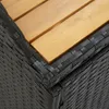vidaXL Sitzbank mit Stauraum 120 cm Poly Rattan Schwarz Produktbild-Vorschau 8