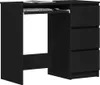 vidaXL Schreibtisch Schwarz 90x45x76 cm Holzwerkstoff Produktbild-Vorschau 3