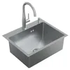HAGO24 Einbauspüle 55x45cm Edelstahl Küchenspüle Spülbecken Produktbild-Vorschau 3