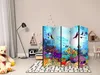 5-teiliger Einseitiger Vlies Paravent - Colourful Fish II Produktbild-Vorschau 2