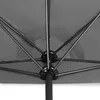 KINGSLEEVE® Demi-parasol Ø 270 cm anthracite Parasol de Voir les images du produit 3