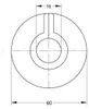 Bonomini Heizkörper-Rohrkappe, Durchmesser 16mm, ABS / weiß Produktbild-Vorschau 2