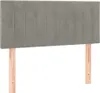 vidaXL Boxspringbett mit Matratze & LED Hellgrau 100x200 cm Produktbild-Vorschau 7