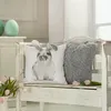 Kissenhülle Schlappohr 45x45cm weiß Hase Plüschohren Produktbild-Vorschau 7