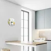 Glasuhr Wanduhr Küchenuhr Echt-Glas 30fi cm Zitrone gelb Produktbild-Vorschau 5