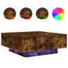 vidaXL Mesa de centro con iluminación LED, color roble Vista previa de la imagen del producto 1