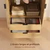 HOMCOM Armoire chambre penderie avec 2 portes cannelées à Voir les images du produit 4