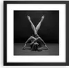 Gerahmtes Poster - Schwarzer Rahmen - Frau Gymnastik Yoga - Produktbild-Vorschau 1