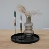 QUVIO Rundes Holztablett - Schwarz - 36 cm Produktbild-Vorschau 8
