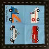 Amscan Servetten On The Road 33 X 33 Cm Zwart/blauw 20 Productafbeelding-voorbeeld 3