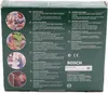 The back of a Bosch IXO Akku-Schrauber packaging box, showing product features and descriptions in multiple languages. Produktbild-Vorschau