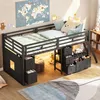 Letto a soppalco Merax, 90x200 cm, letto per bambini con 7 Anteprima dell’immagine prodotto 3