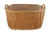 A woven wicker basket with handles, shown from the front against a white background. Produktbild-Vorschau
