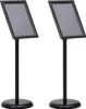 Stojany na plakáty 2 pcs Černá 32.7 x 24 x 108 cm Hliník Náhled obrázku produktu 1