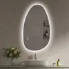 S'AFIELINA 85×50 cm Miroir asymétrique LED - miroir de Voir les images du produit 1