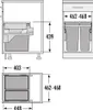 HAILO 3610521 Abfallsorter EURO CARGO S 500 30/19 / 50 cm Produktbild-Vorschau 2