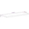 vidaXL Wandregal 50x20x2,5 cm Rechteckig Massivholz Akazie Produktbild-Vorschau 8