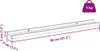 vidaXL Wandregal mit Regal 2 pcs Braun 80 x 9 x 3 cm Produktbild-Vorschau 8