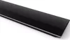 A close-up, angled view of a black soundbar with a silver trim. Produktbild-Vorschau