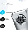 Close-up of a faucet aerator with feature callouts. Produktbild-Vorschau