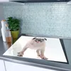 Spritzschutz Herdabdeckplatte Schneidebrett aus Glas Mops Produktbild-Vorschau 2