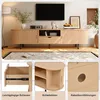Merax TV Lowboard Rundform mit Rollo-Tür, TV-Schrank mit Produktbild-Vorschau 10