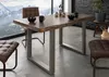 MASSIVMOEBEL24 Baumtisch Akazie 160x90x77 grau lackiert / Produktbild-Vorschau 8