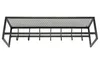 Wandregal mit Hakenleiste 21x80x23 cm Metall schwarz Loft Produktbild-Vorschau 5