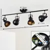 Arazane »Arazane« Deckenlampe aus Metall in Schwarz/Gold Produktbild-Vorschau 2