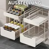 Unterschrank Organizer küchenschrank mit 2 Etagen Produktbild-Vorschau 7