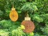 Edelrost Christbaumkugel mit Goldaufhängung Edelrost Produktbild-Vorschau 2