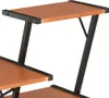 vidaXL Schreibtisch mit Regal Schwarz und Braun 116×50×93 Produktbild-Vorschau 4