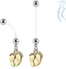 Schwangerschafts-Piercing: Bauchnabelpiercing für Produktbild-Vorschau 1