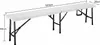 CASARIA® 2x Bancs pliants en plastique 180cm Banc de Voir les images du produit 4