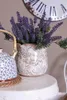 Clayre & Eef Pot de fleurs Ø 15x14 cm Beige Gris Céramique Voir les images du produit 3