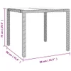 5-tlg. Garten-Essgruppe mit Kissen Beige Poly Rattan Produktbild-Vorschau 6