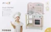 Viga Toys - VIGA PolarB Holzküche mit silbernem und rosa Produktbild-Vorschau 6