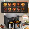 Doppelkammer-Heißluftfritteuse 3,5L+6,5L | Airfryer 10L Produktbild-Vorschau 4