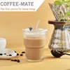 Fine Life Pro Gläser-Set Gerippte Glasbecher mit Deckel und Produktbild-Vorschau 4